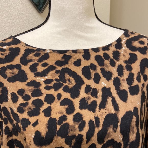 SHEIN CURVE Leopard Plus Size Women’s Tunic - Picture 2 of 11